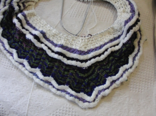 yarn along -27 march shawl
